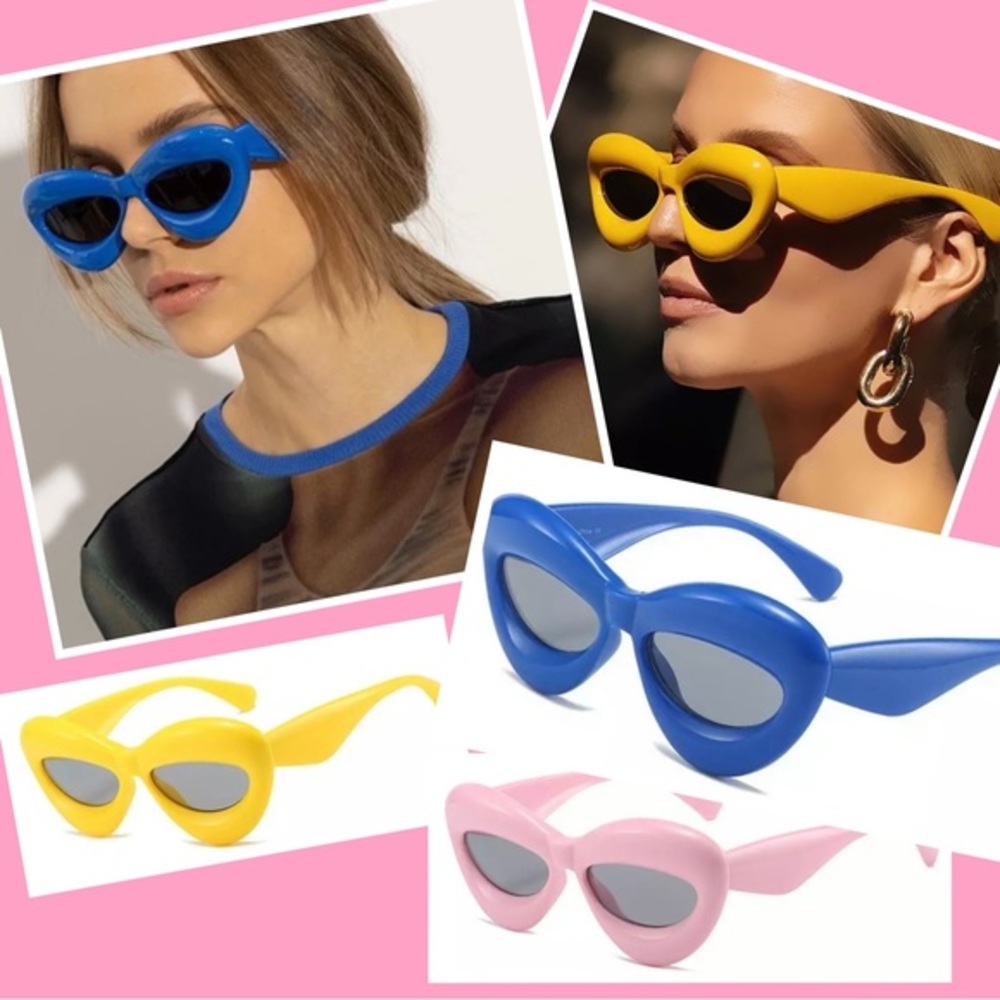 RETRO HOT SUNNIES LIPSTICK CATEYE SUNNIES AVAILABLE IN 3 CANDY COLORS - NEW‎